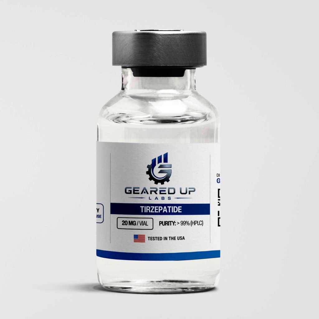 Tirzepatide 20MG research vial - Geared Up Labs
